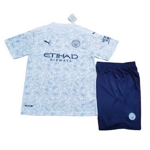 Camiseta Manchester City Tercera equipo Niños 2020-21 Azul